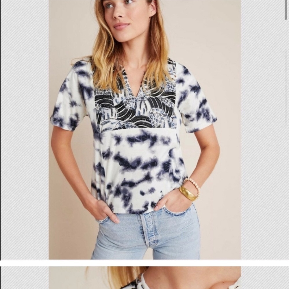 Anthropologie Tiny tie dye shirt M